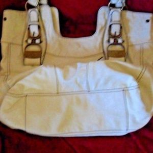 Jessica Simpson White purse 13" x 16"